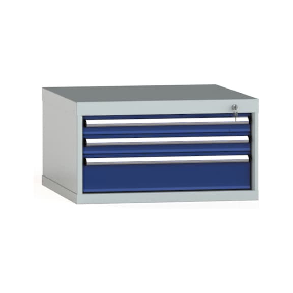 KLW Schubladenschrank 400x725x750 mm 3 Schubladen Einfachauszug 100 kg - Schubladenschrank (Lagereinrichtung, Werkstatt)