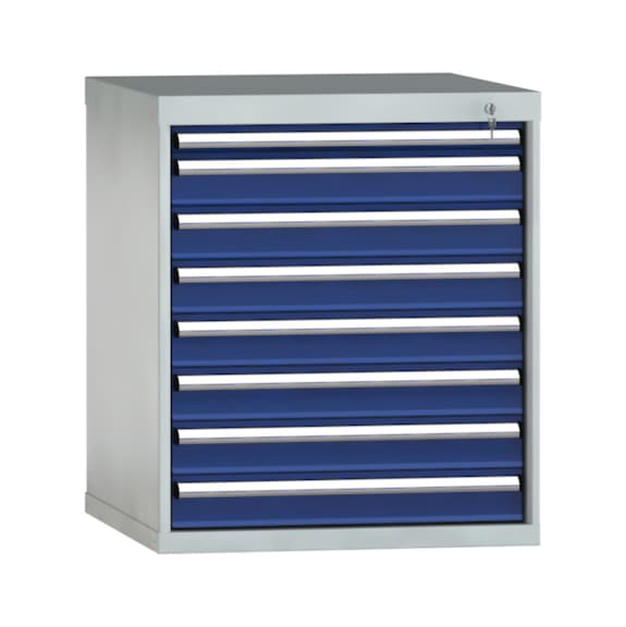 KLW Schubladenschrank 850x725x750 mm 8 Schubladen Vollauszug 200 kg/75kg - Schubladenschrank (Lagereinrichtung, Werkstatt)