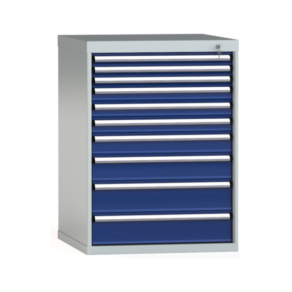 KLW drawer cabinet 1000x725x750 mm 10 drawers single extension 100 kg - Drawer cabinet (storage equipment, workshop)
