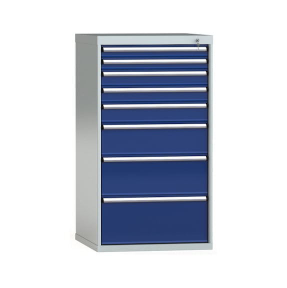 KLW drawer cabinet 1325x725x750 mm 8 drawers full extension 200 kg - Drawer cabinet (storage equipment, workshop)