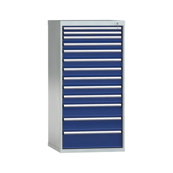 KLW Schubladenschrank 1450x725x750 mm 13 Schubladen Einfachauszug 100 kg - Schubladenschrank (Lagereinrichtung, Werkstatt)