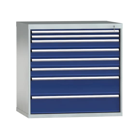 KLW Schubladenschrank 1000x1031x750 mm 8 Schubladen Vollauszug 75 kg - Schubladenschrank (Lagereinrichtung, Werkstatt)