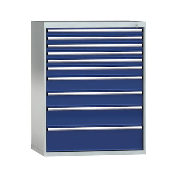 KLW Schubladenschrank 1325x1031x750 mm 10 Schubladen Vollauszug 75 kg - Schubladenschrank (Lagereinrichtung, Werkstatt)