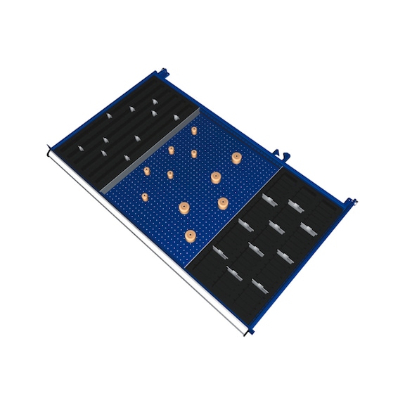 KLW dividing material set, front height 200-250-300-400 mm 35 pieces Model SKB B06 - Drawer organizer material (workshop equipment, parts)