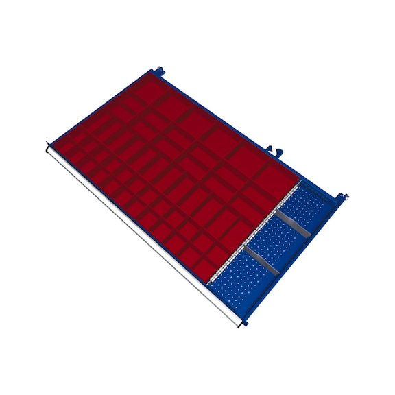 KLW dividing material set, front height 100-125 mm 57 pieces Model SKB B08 - Drawer organizer material (workshop equipment, parts)