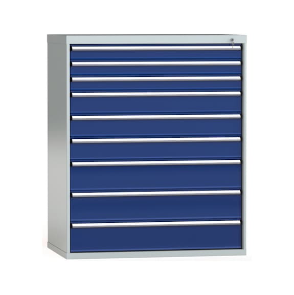 KLW Schubladenschrank 1450x1201x750 mm 9 Schubladen Einfachauszug 100 kg - Schubladenschrank (Lagereinrichtung, Werkstatt)