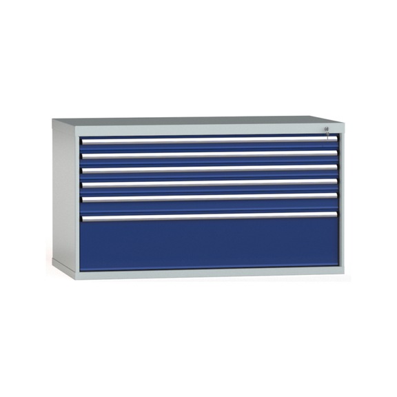 KLW drawer cabinet 800x1439x750 mm 6 drawers full extension 200 kg - Drawer cabinet (storage equipment, workshop)