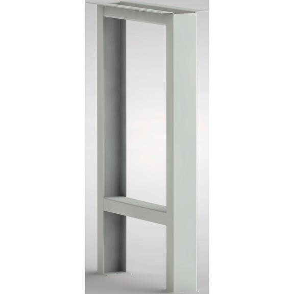 KLW workbench leg element in U-hat design, folded sheet steel 800x608x80/160 mm - Workbench (system workstation, workshop, other)