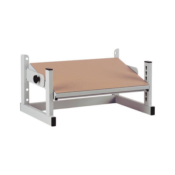 KLW footrest - freely adjustable, continuously tiltable Footrest surface: 48 x330 mm - Footrest (workshop)