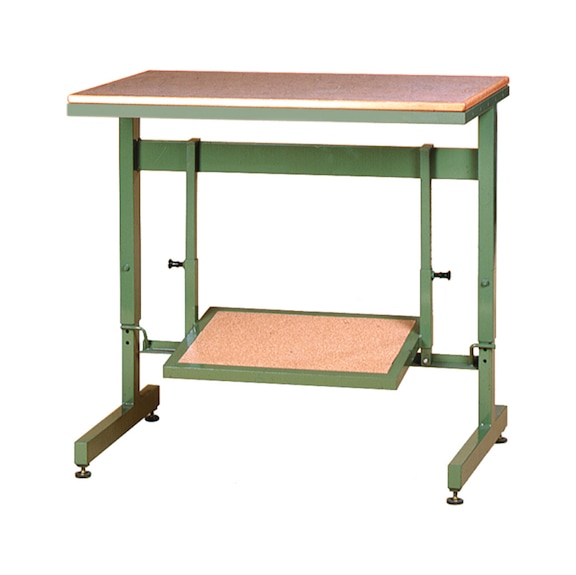 KLW KLW height-adjustable monitor table, 1000x600x750-950mm - Workbench
