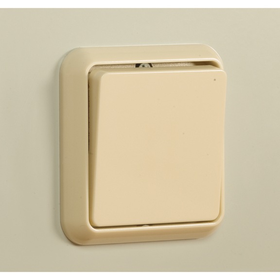 KLW light switch on/off suitable for power strip, unwired - Socket outlet combination