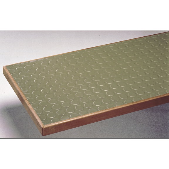 KLW rubber sheet covering with studs Covering thickness 4.00 mm - Workbench (system workstation, workshop, other)