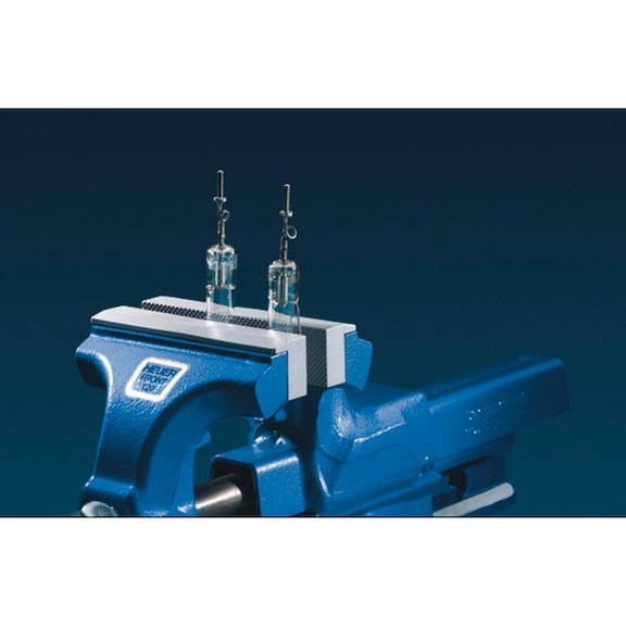 KLW Schutzbacken-Paar aus Polyurethan Riffel für Backenbreite 160 mm - Werkbank (System-Arbeitsplatz, Werkstatt, Sonstiges)