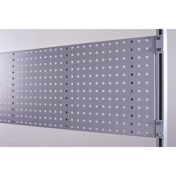 KLW Fahr-Lochplatte 500x450, mit System-Quadratlochung, Tragkraft 20 kg - Werkbank (System-Arbeitsplatz, Werkstatt, Sonstiges)