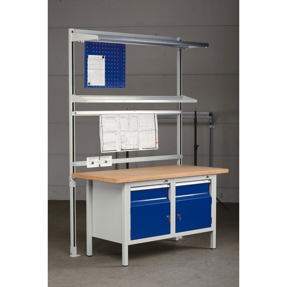 KLW base frame upright version type 4, 2250x750mm - Workbench (system workstation, workshop, other)