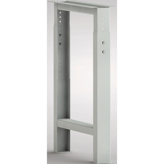 KLW workbench leg element in U-hat design sheet steel 700-1000x608x80/160 mm - Workbench (system workstation, workshop, other)