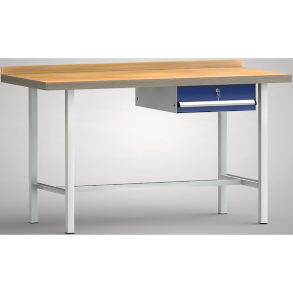 KLW Standard workbench 1500x700x840 Housing 1 drawer WS001N-1500M40-E7002 - Workbench