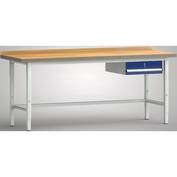KLW Profi-Werkbank 2000x700x745 1 Rückbrett WP002V-2000M45-E7002 - Werkbank