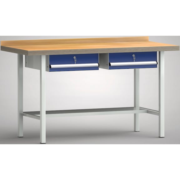 KLW Ergo standard workbench housing 2 drawers WS003E-1500M40-E1610 - Workbench