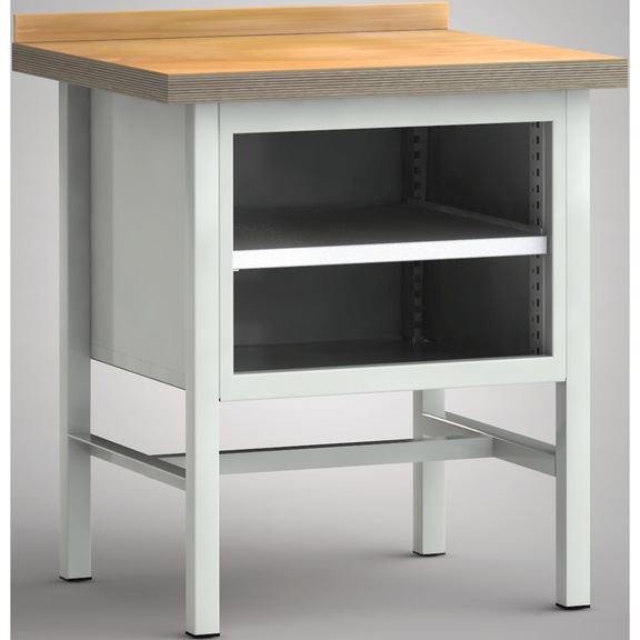 KLW professional workbench 750x700x845 1 back board, 1 housing WP058N-0750M45-X7024 - Workbench