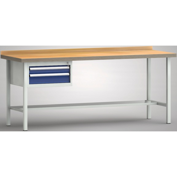 KLW Professional workbench 1 back board 1 housing 2 drawers WP102N-2000M45-E7020 - Workbench