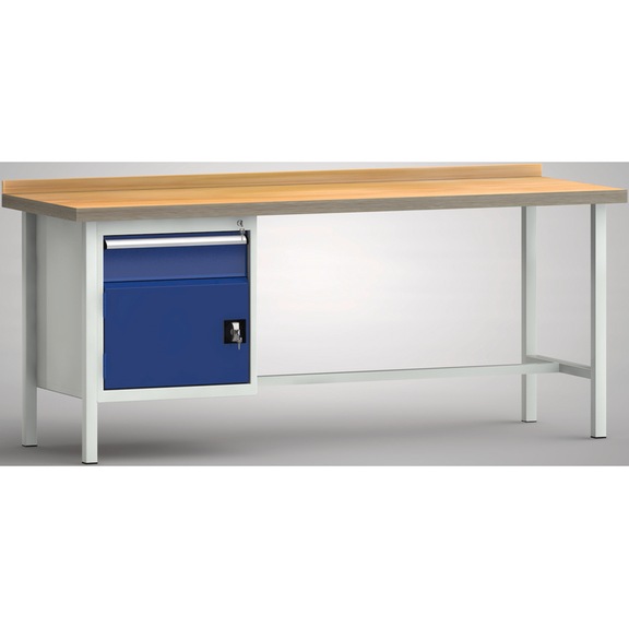 KLW Ergo-Profi workbench 1 housing 1 door, 1 drawer WP116E-2000M45-E1681 - Workbench