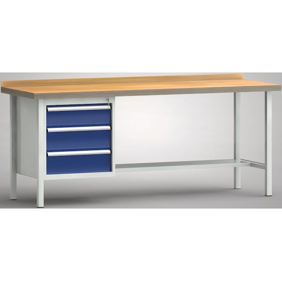 KLW Standard workbench 2000x700x840 Housing 3 drawers WS118N-2000M40-E1631 - Workbench