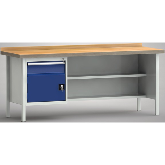 KLW Profi-Werkbank 1 Gehäuse 1 Türe, 1 Schublade WP138N-2000M45-E1680 - Werkbank