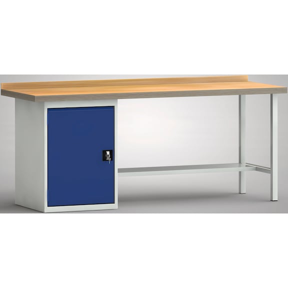 KLW Professional workbench 1 back board, 1 housing 1 door WP184N-2000M45-X7020 - Workbench