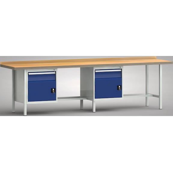 KLW Profi-Werkbank 2 Gehäuse 2 Türen, 2 Schubladen WP368N-3000M45-E1681 - Werkbank