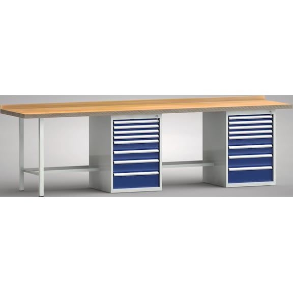 KLW Ergo standard workbench 16-drawer housing WS438E-3000M40-E1730 - Workbench