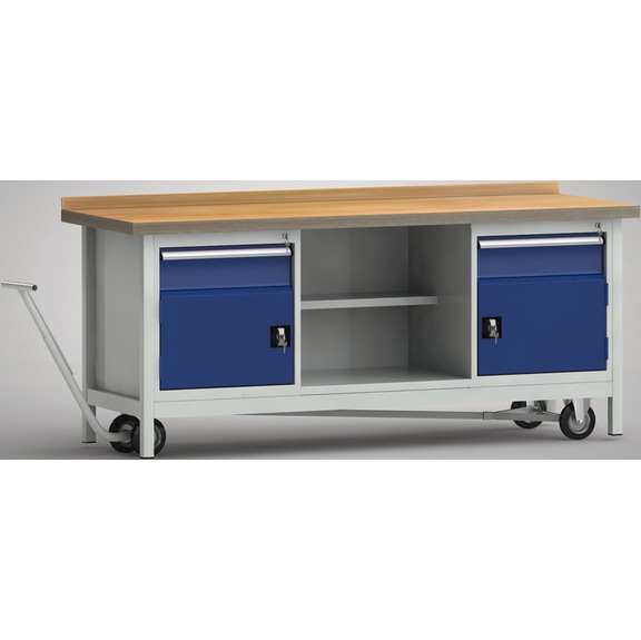 KLW Professional workbench, mobile WP737N-2000M45-E2000 - Workbench