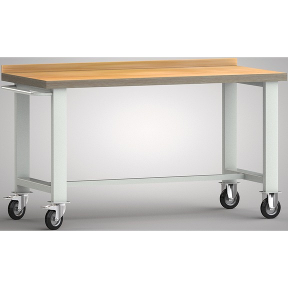 KLW professional workbench mobile 1500x700x845 and 1 back board - Workbench
