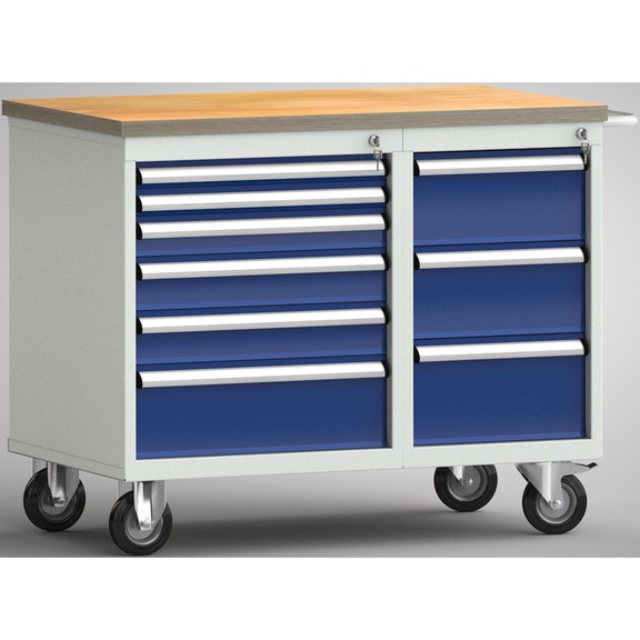 KLW Profi-Werkbank Buchen-Multiplexplatte 30mm WP824N-1000M30SE1002 - Werkbank