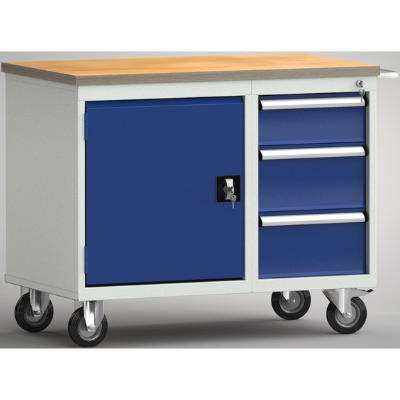 KLW professional workbench 1000x620x840, beech multiplex board 30 mm - Workbench