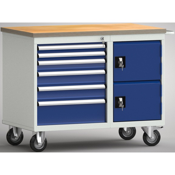 KLW professional workbench beech multiplex board 30mm WP826N-1000M30SE1902 - Workbench