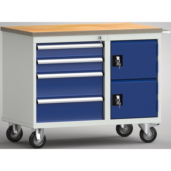 KLW workbench 1000x620x830, beech multiplex board 20 mm - Workbench