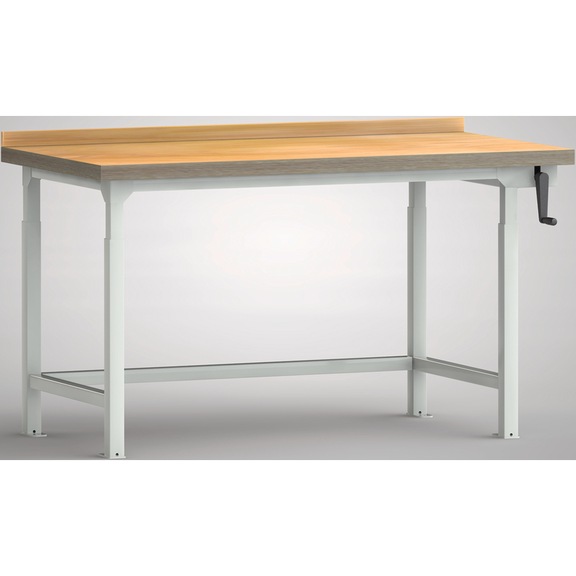 KLW professional hydraulic workbench 1500x800x750 with rear shelf WPHL01-15M45-X3D01 - Workbench