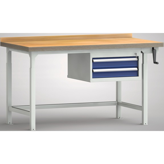 KLW professional hydraulic workbench with 1 housing 2 drawers WPHL05-15M45-E2D01 - Workbench