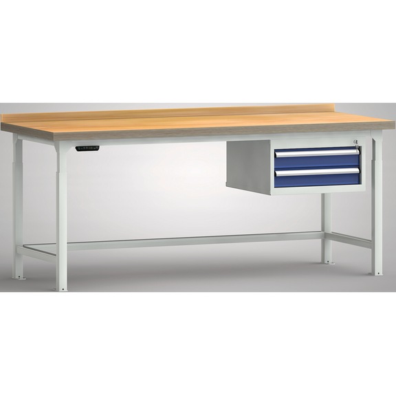 KLW professional hydraulic workbench with 1 housing 2 drawers WPJL05-20M45-E2D01 - Workbench