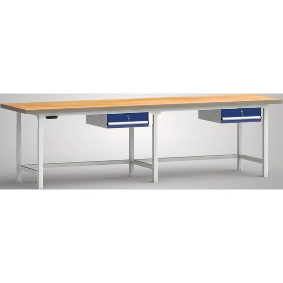 KLW professional hydraulic workbench with 2 housings 2 drawers WPJL31-30M45-E2D02 - Workbench