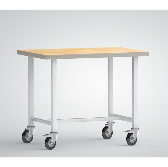 KLW standard side workbench 1000x700x840 1 rear shelf - Workbench