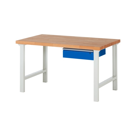 RAU Werkbank 1500x900x840mm 1xSchublade-Teilauszug Serie 7001A1 - Werkbank Serie 7000 Baukastenbauweise