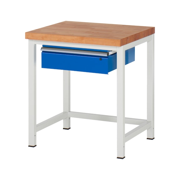 RAU Workbench 750x700x840mm 1xDrawer Partial Extension Series 8001A1 - Workbench series 8000