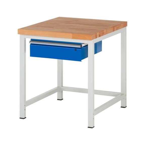 RAU Workbench 750x900x840mm 1xpartial drawer extension Series 8001A1 - Workbench series 8000
