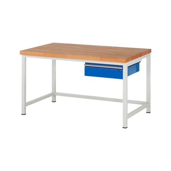 RAU Workbench 1500x900x840mm 1xDrawer Part Pull-out Series 8001A1 - Workbench series 8000