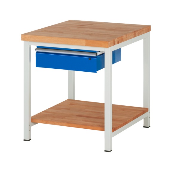 RAU Workbench 750x900x840mm 1xpartial drawer runner Series 8001A7 - Workbench series 8000