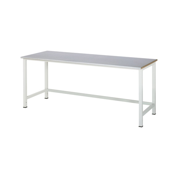 RAU workbench 900-1 2000x800x825 mm stainless steel sheet cladding worktop 28 mm - Workbench