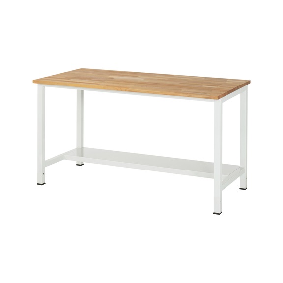 RAU workbench 900-3 1500x800x825 mm solid beech worktop 25 mm - Workbench