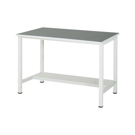RAU Werktisch 900-3 1250x800x825 mm Linoleum-Arbeitsplatte 25 mm - Werktisch